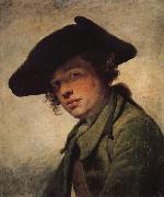 Jean-Baptiste Greuze A Young Man in a Hat oil on canvas